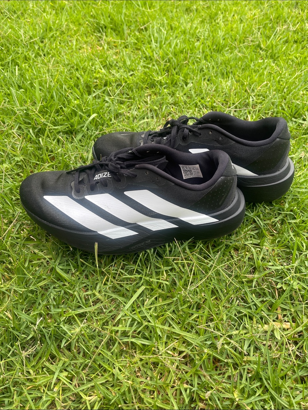 adidas Black and White Men's Athletic Running Shoes
